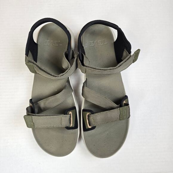 Teva Zymic Sandal Mens Size 14 Sport Travel Dark Olive Casual Summer Shoes